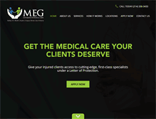 Tablet Screenshot of meghealthcare.com